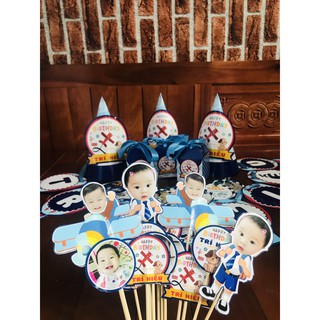 Topper cắm bánh chibi