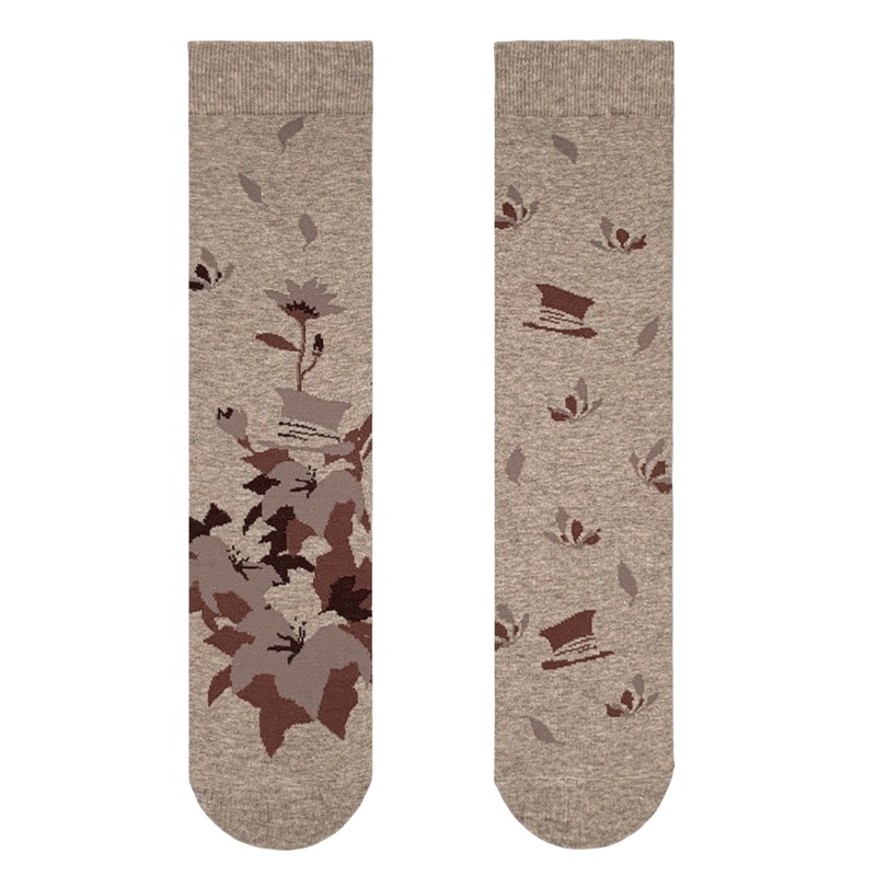 Vớ bất đối xứng đơn giản phong cách Nhật Bản thời trang thu đông sáng tạo cho cặp đôi