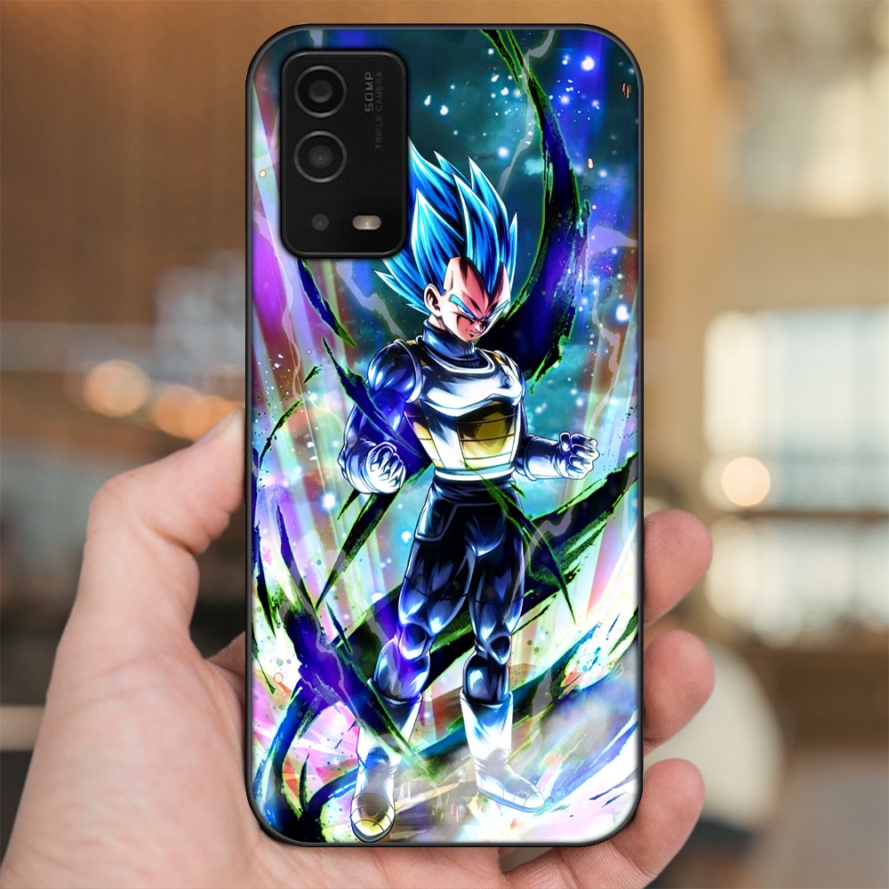 Ốp lưng Oppo A55 4G, A55 5G viền đen in hình Vegeta Dragon Ball