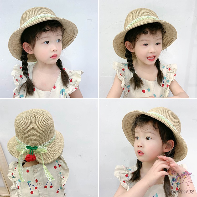 Mũ Rơm Thắt Nơ Xinh Xắn Phong Cách Hàn Quốc Cho Nữ
