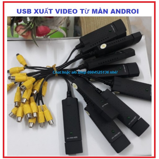 BỘ CÁP USB CHUYỂN ĐỔI XUẤT OUTVIDEO TỪ MÀN HÌNH ANDROI OTO RA CÁC MÀN HÌNH KHÁC, USB XUẤT HÌNH ẢNH TỪ MÀN ANDROID RA MÀN