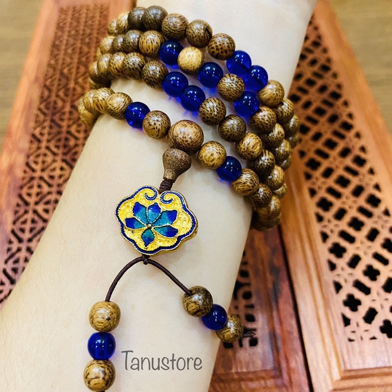 VÒNG TRẦM TỐC VN 108 HẠT MIX KHOÁ TRƯỜNG THỌ- KHOÁ VÔ TẬN- TANUSTORE