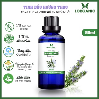 [FREE SHIP 50K] Tinh dầu hương thảo Lorganic Rosemary 100% Natural Essential Oil 50ml