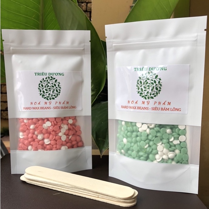SÁP wax tẩy lông nóng dạng hạt đậu Triêu Dương nhiều màu - bịch 100gr