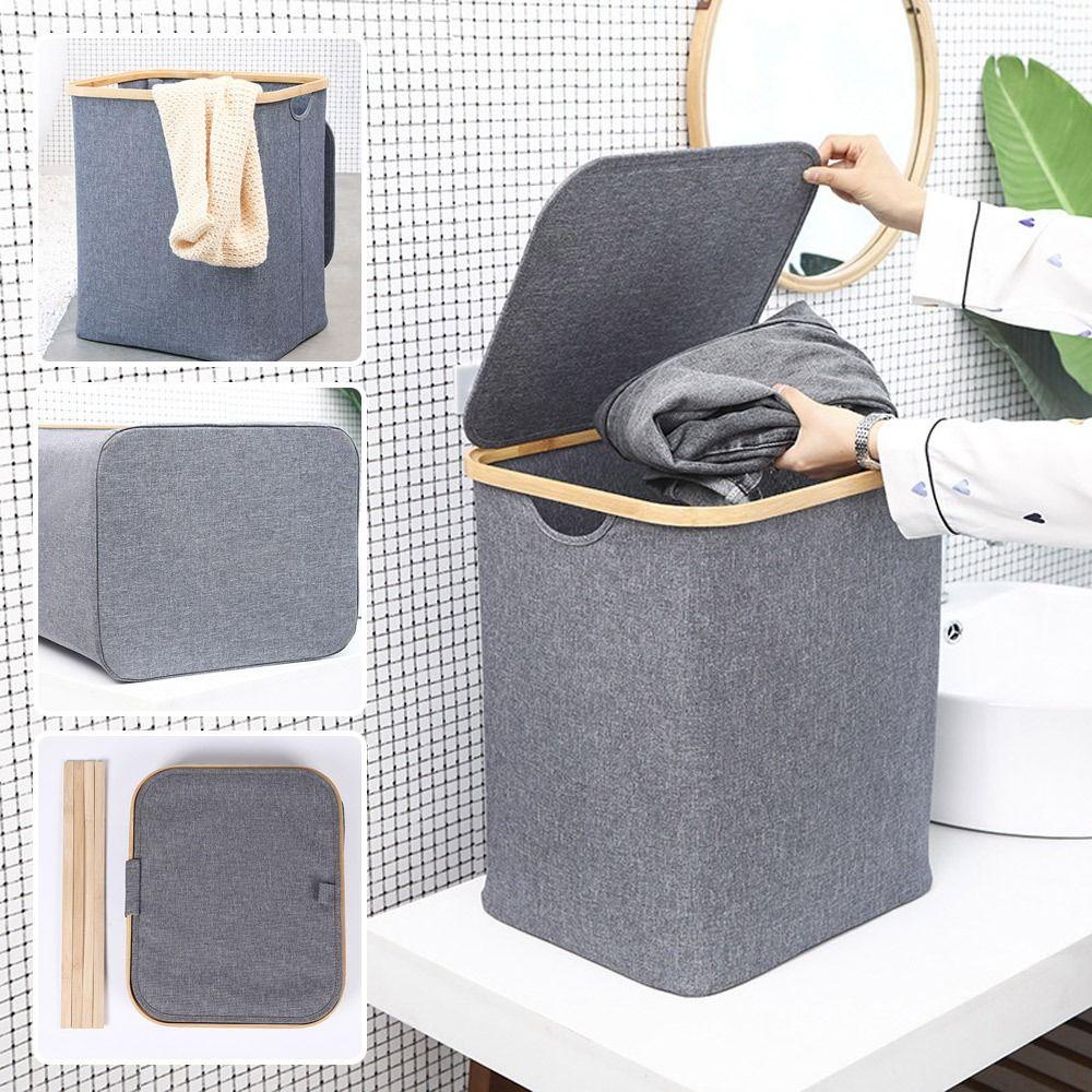 MUVAKO Giỏ Đựng Quần Áo Giặt Ủi Có Thể Gấp Gọn Tiện Dụng