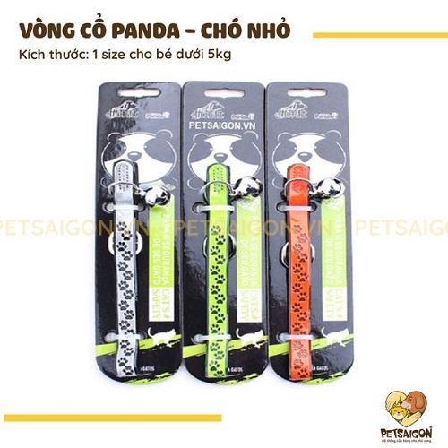 VÒNG CỔ PHÁT QUANG PANDA CHO CHÓ MÈO NHỎ