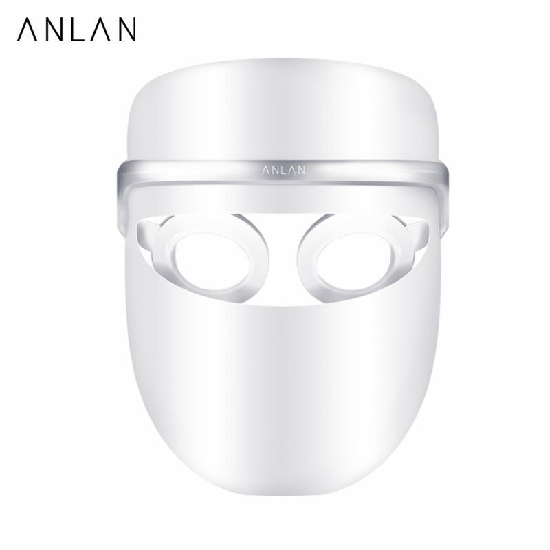 Mặt nạ đèn LED ANLAN 3 màu hỗ trợ giảm mụn và nếp nhăn