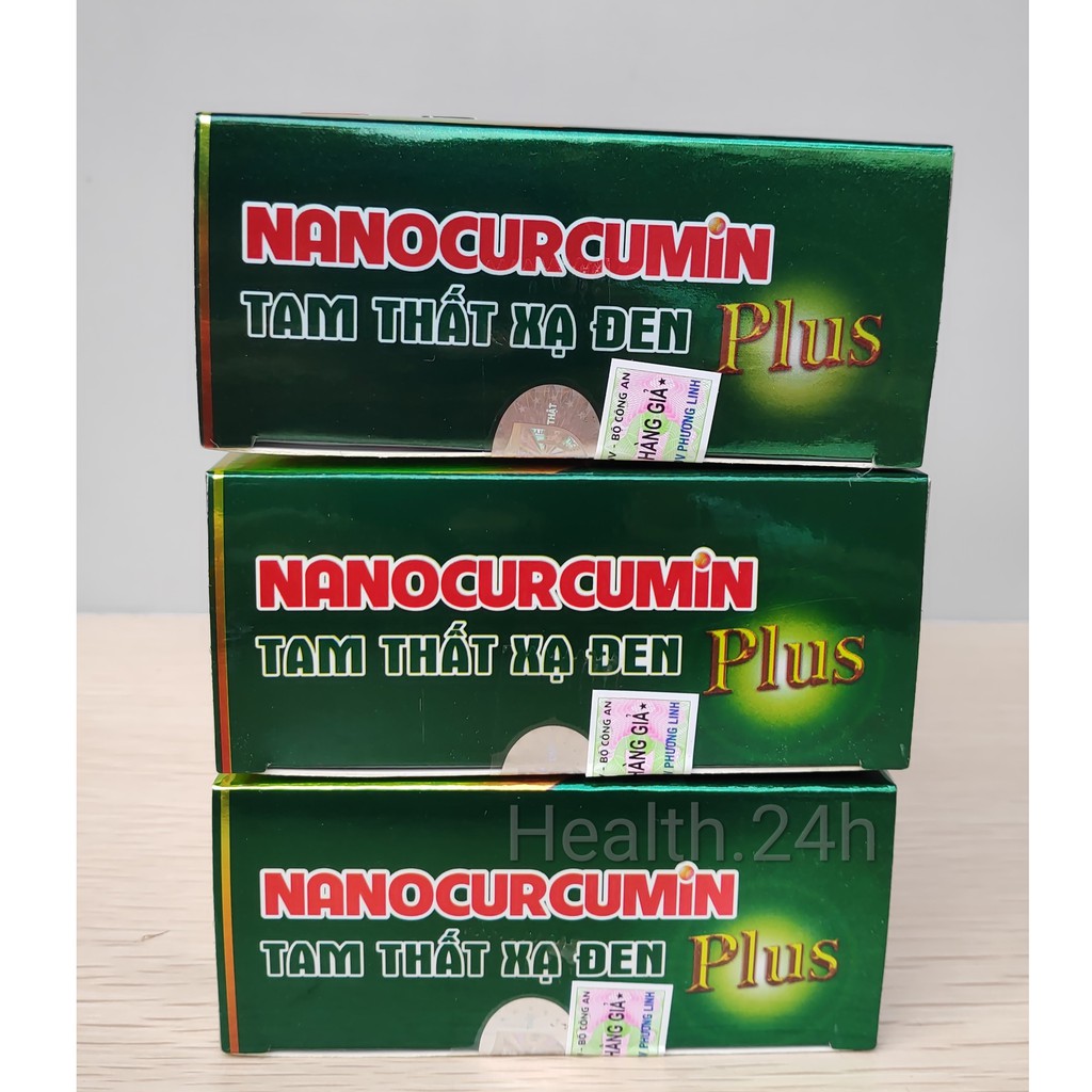 Nano Curcumin Tam Thất Xạ Đen Plus - Học viện Quân Y