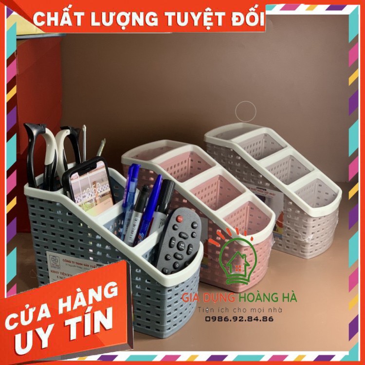 { HÀNG CAO CẤP}Khay nhựa tiện ích 4 ngăn, để bàn, đựng đồ, khay nhựa 4 ngăn, đựng bút, đồ dùng đa năng