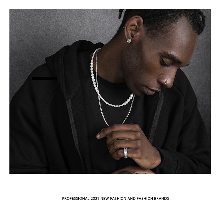 Vòng cổ Đính Ngọc Trai Thời Trang Dành Cho Nam Và Nữ