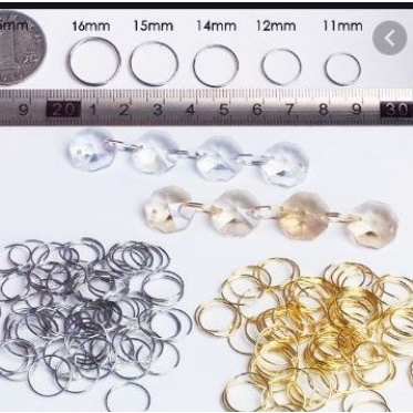 50-100 khoen inox không rỉ đủ size 11-12-14-16mm màu bạc