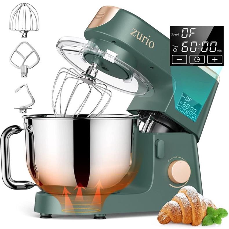 Máy nhào bột Zurio 6.5L 1500W Chính hãng Pháp có ủ men có hẹn giờ - trộn bột làm salad chả giò trà bông 0