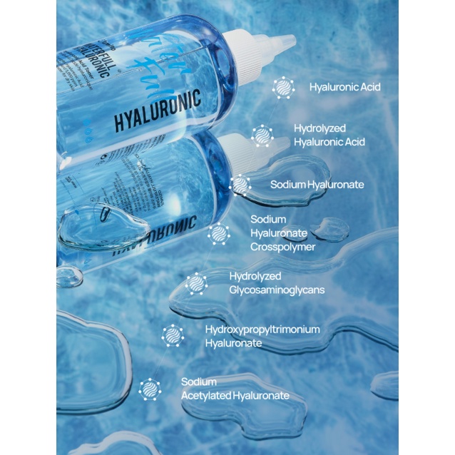 Nước hoa hồng cân bằng da, cấp nước, cấp ẩm sâu dành cho da khô ráp, thiếu ẩm Jumiso Waterfull Hyaluronic Acid Toner