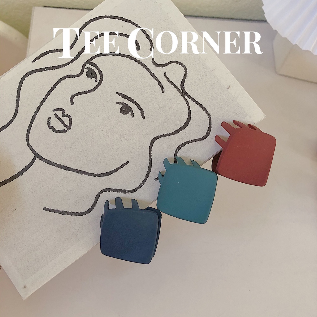 Kẹp Tóc Mini Hình Tròn Vuông Dễ Thương