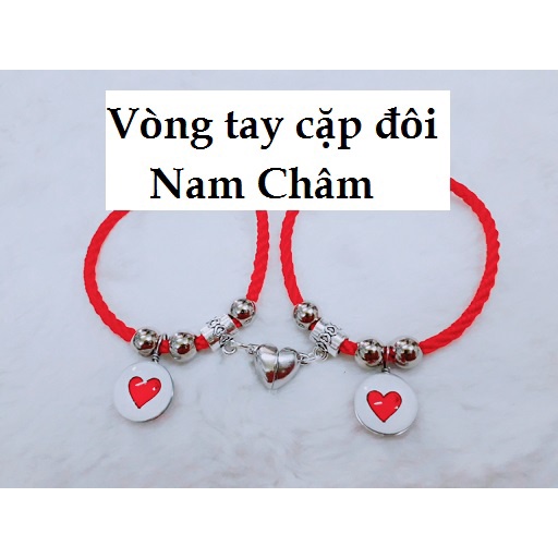 Vòng tay cặp đôi cục hít nam châm : 10 vòng giá 100k [ Homi Handmade Shopee - liên hệ mua sỉ nhiều giá buôn ]