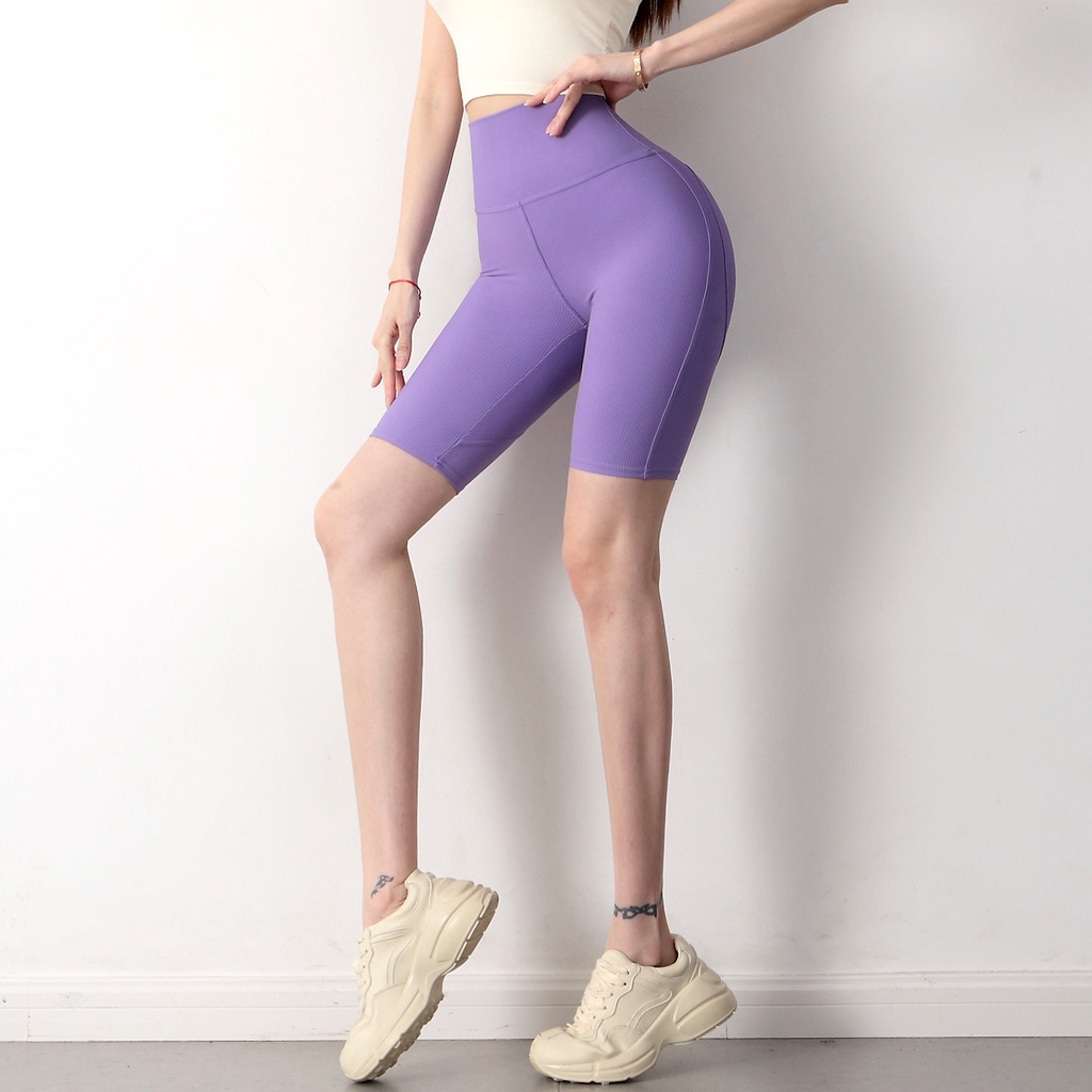 Quần legging lửng ANRAN thời trang đơn giản dành cho nữ tập yoga