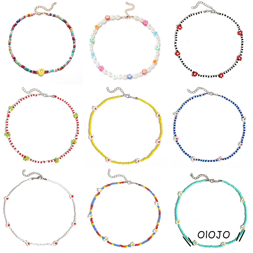 Vòng cổ choker dạng chuỗi hạt phong cách đơn giản thời trang dành cho nữ