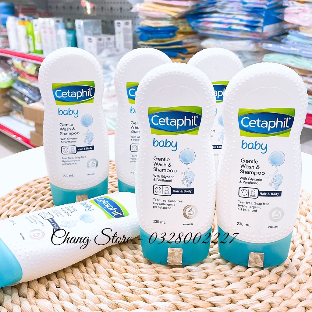 Sữa tắm gội cetaphil baby 400ml/230ml ( dành cho da dễ mẫn cảm)