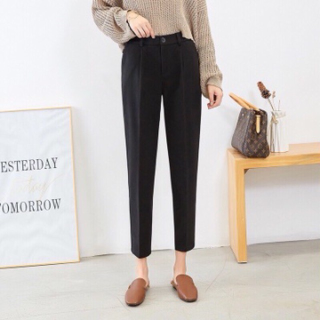 Quần tây cạp cúc khoá chun lưng nhiều màu tuyêt mưa ( Giá sỉ + ảnh thật ) | BigBuy360 - bigbuy360.vn