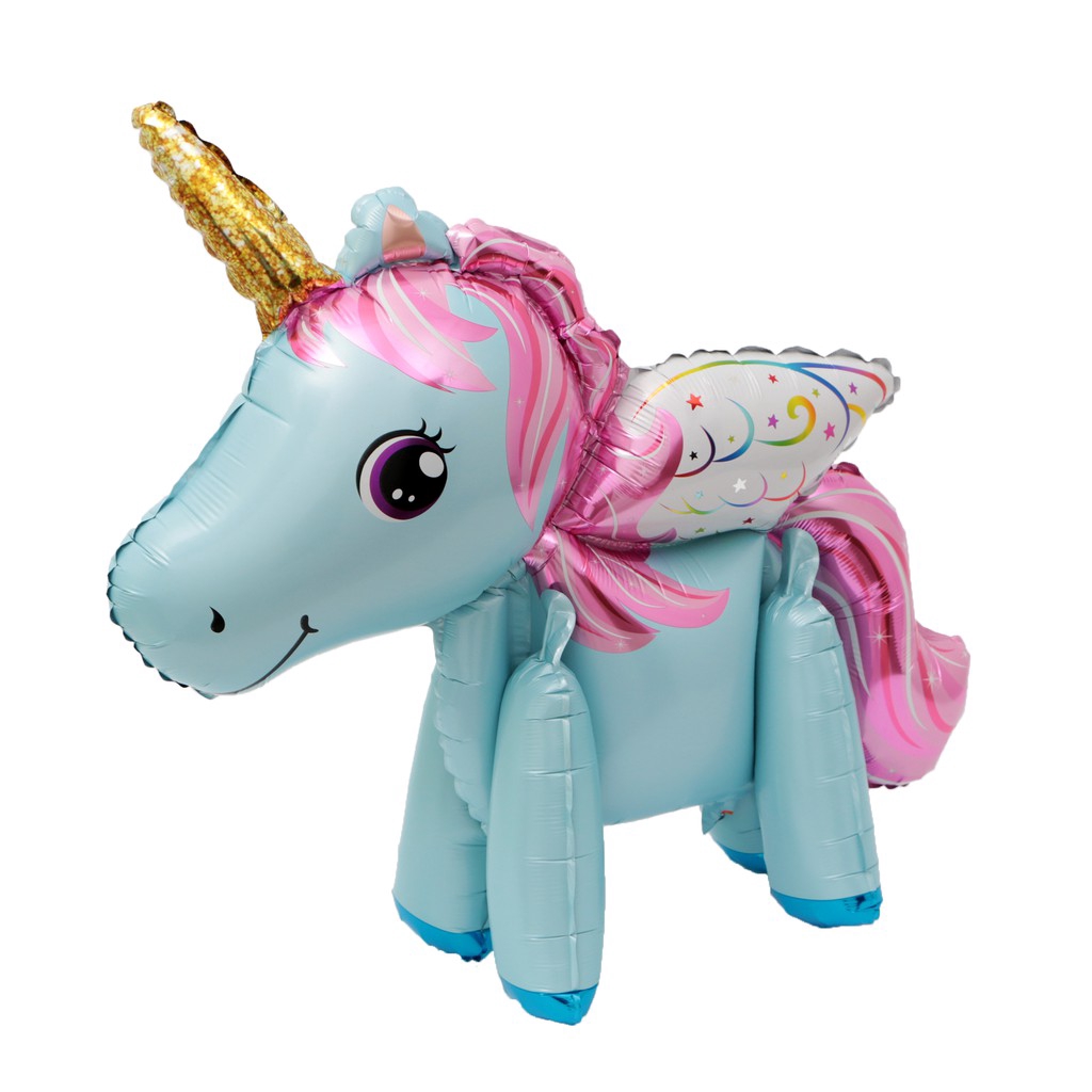 Bong bóng hình ngựa một sừng dễ thương dùng trang trí tiệc