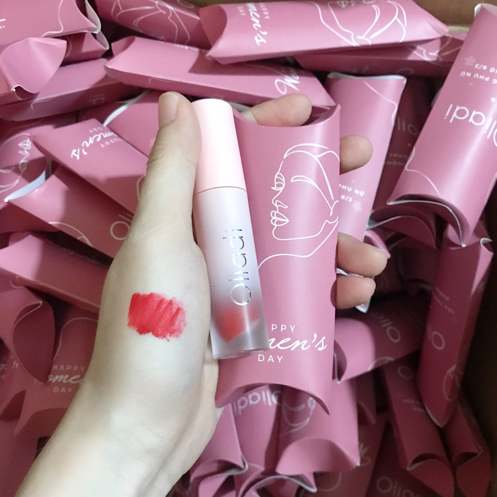 [QUÀ TẶNG] Son Kem Lì LIMITED LUCKY MATTE LIQUID OLIADI Làm Mềm Môi Lên Màu Chuẩn Lâu Trôi Trọng Lượng 5g