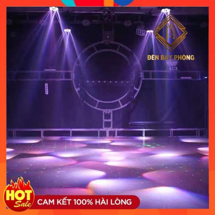 Đèn Moving 6 Mắt Có Laser Xoay 360 Độ Dùng Cho Sân Khấu, Bar, Karaoke