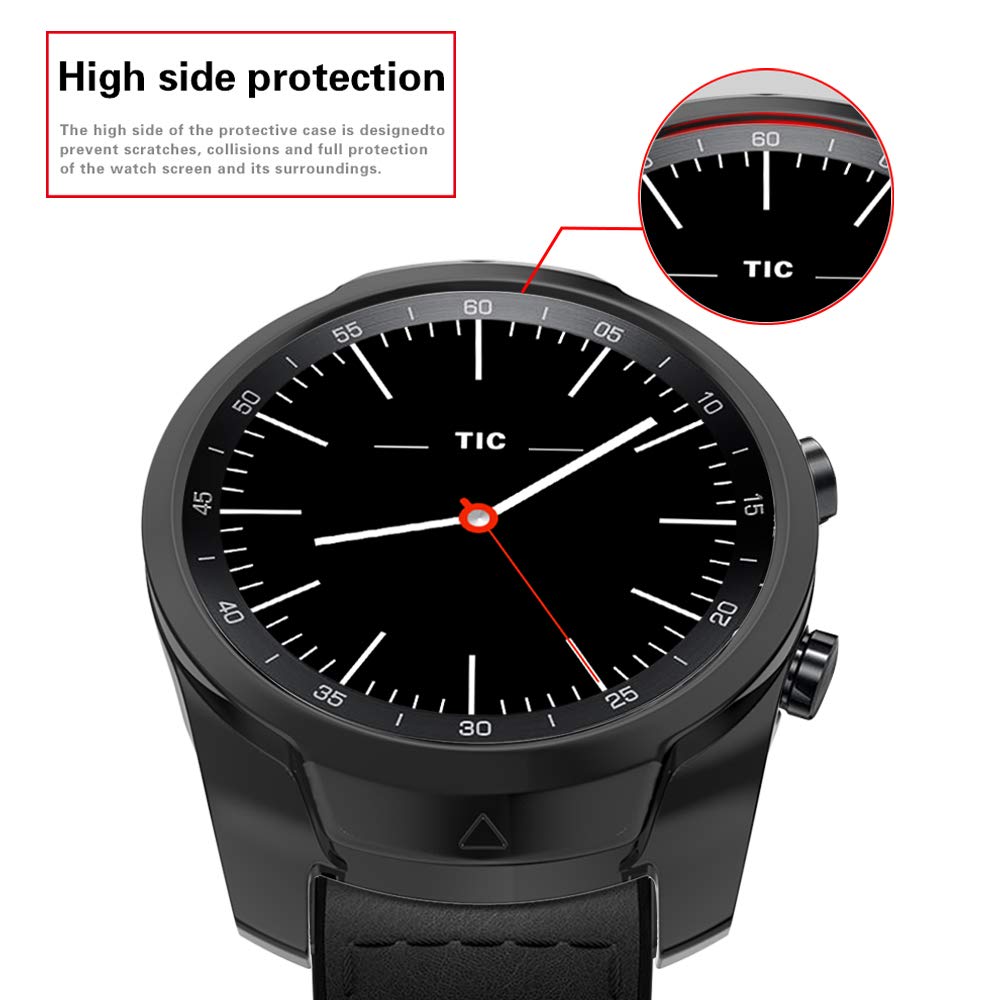 Khung Silicone Mềm Bảo Vệ Cho Đồng Hồ Thông Minh Ticwatch Pro