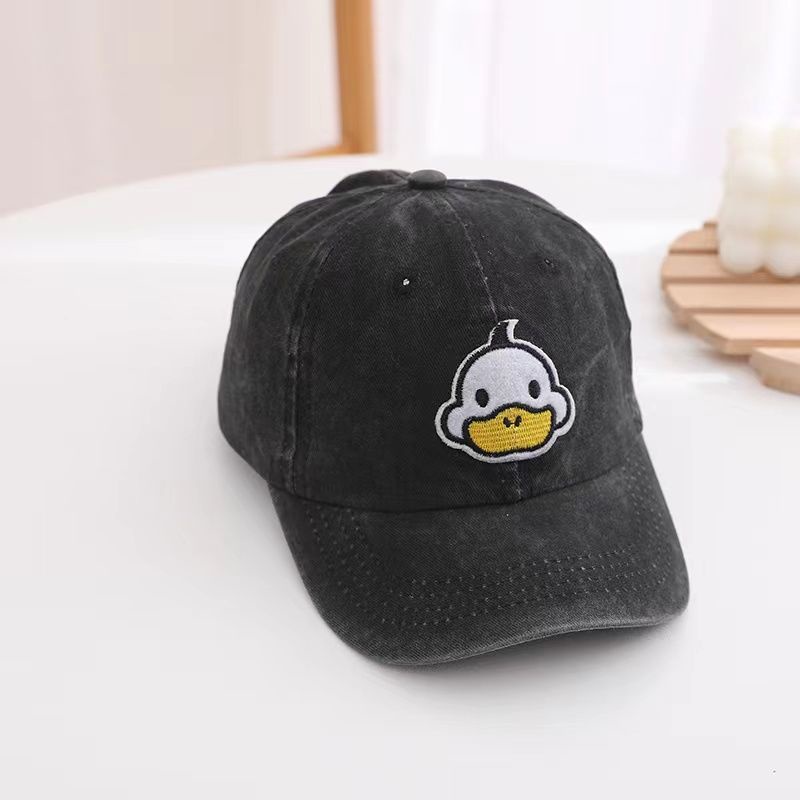 Mũ Lưỡi Trai Che Nắng Thêu Hình Chú Vịt Kiểu Hàn Quốc Dễ Thương Cho Bé