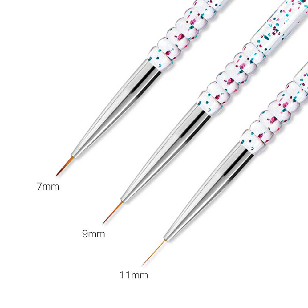 [Hàng mới về] Set 3 cọ vẽ trang trí móng tay tiện dụng