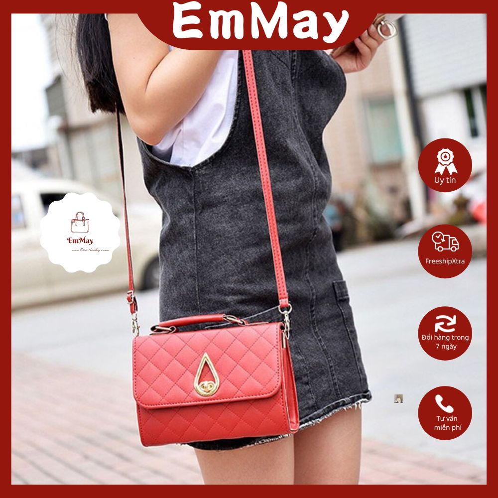 Túi xách đeo chéo thời trang giọt lệ BO07 túi xách tay đeo vai EMMAY