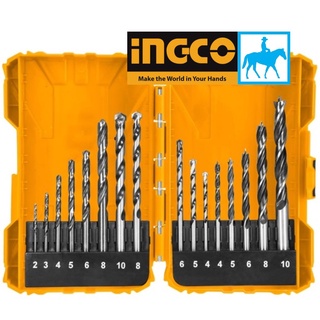 Bộ 16 mũi khoan kim loại bê tông gỗ INGCO AKD9165 AKDL11601