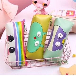 Hộp bút / bốp viết da pu hình thú cute