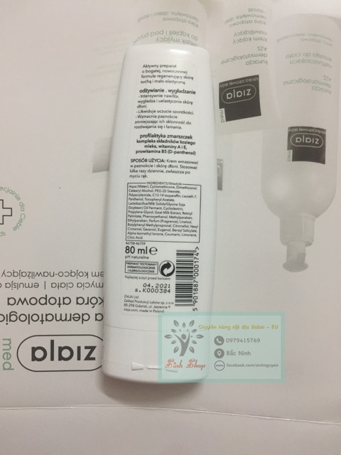 Kem dưỡng da tay sữa dê ziaja mleko balan | BigBuy360 - bigbuy360.vn