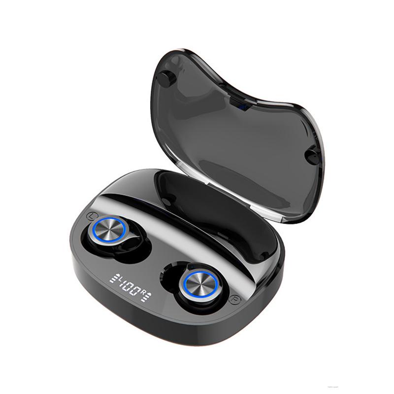 Tai nghe bluetooth không dây TW90 có màn hình hiển thị LED và phụ kiện