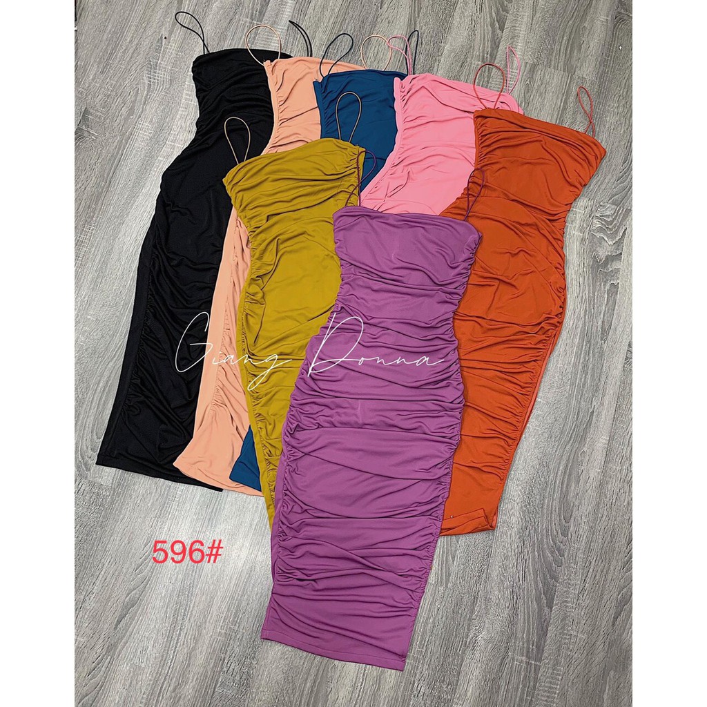 G16. 596. ĐẦM DÍU XẺ 2 DÂY | BigBuy360 - bigbuy360.vn