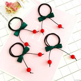 Dây Buộc Tóc Co Giãn Hình Quả Cherry Đỏ