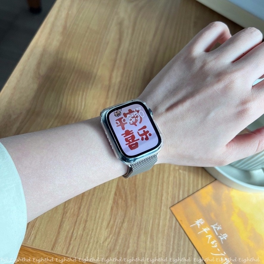 Bộ Khung Kim Loại Cho Đồng Hồ Thông Minh iWatch Series 7 6 SE 5 4 3 2 1 41mm 45mm 44mm 40mm 42mm 38mm