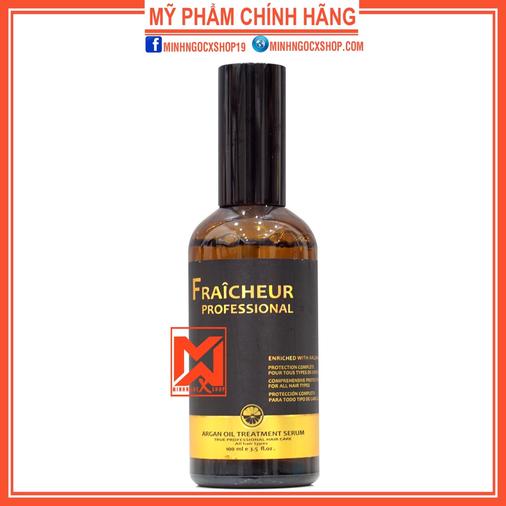 Tinh dầu dưỡng tóc phục hồi chuyên sâu FRAICHEUR ARGAN OIL TREATMENT SERUM 100ml