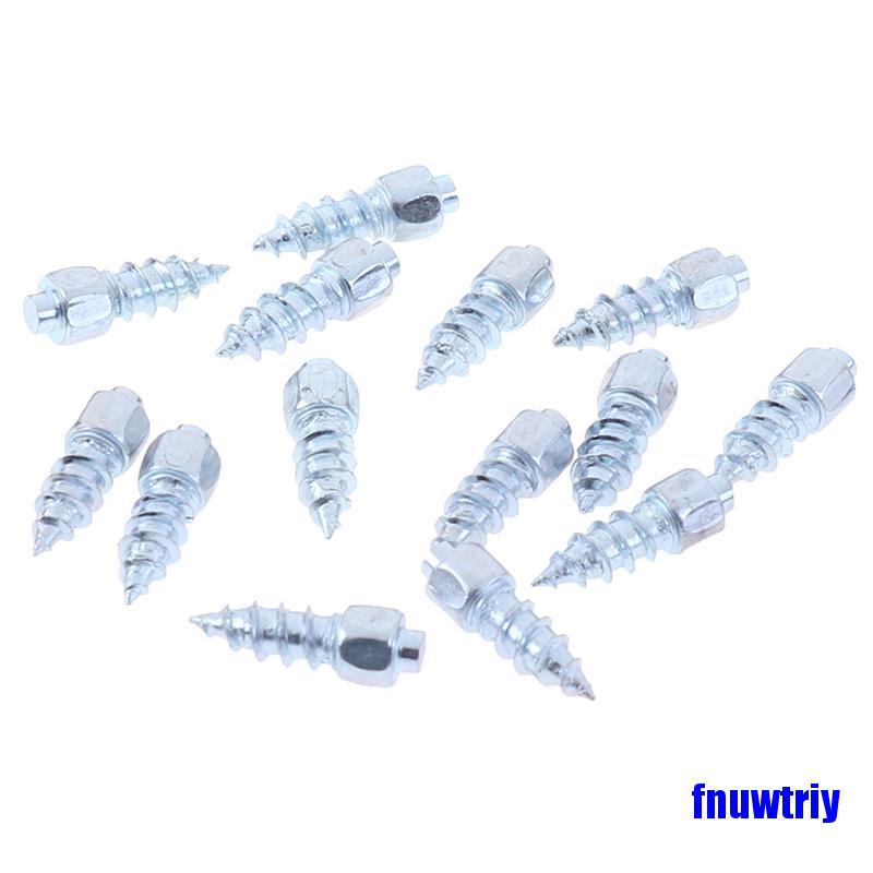 [COD]100pcs 9mm Steel Wheel Stud Screw Snow Tire Spike for Car Bicycle Nail Anti-Slip