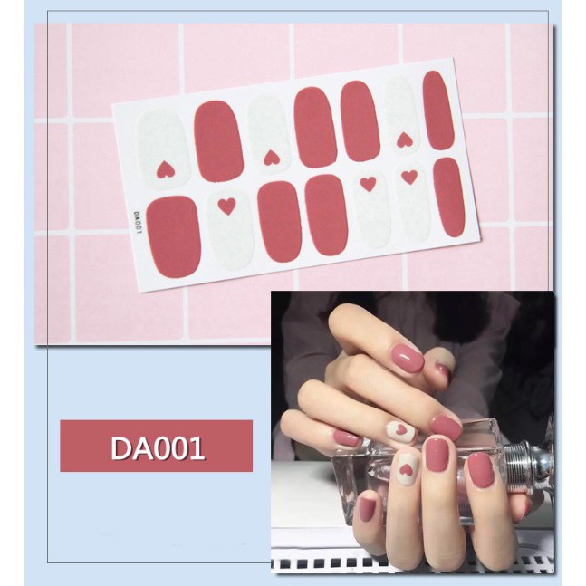 14 nhãn dán trang trí móng tay chống thấm nước phong cách Hàn Quốc TINTIN NAIL01