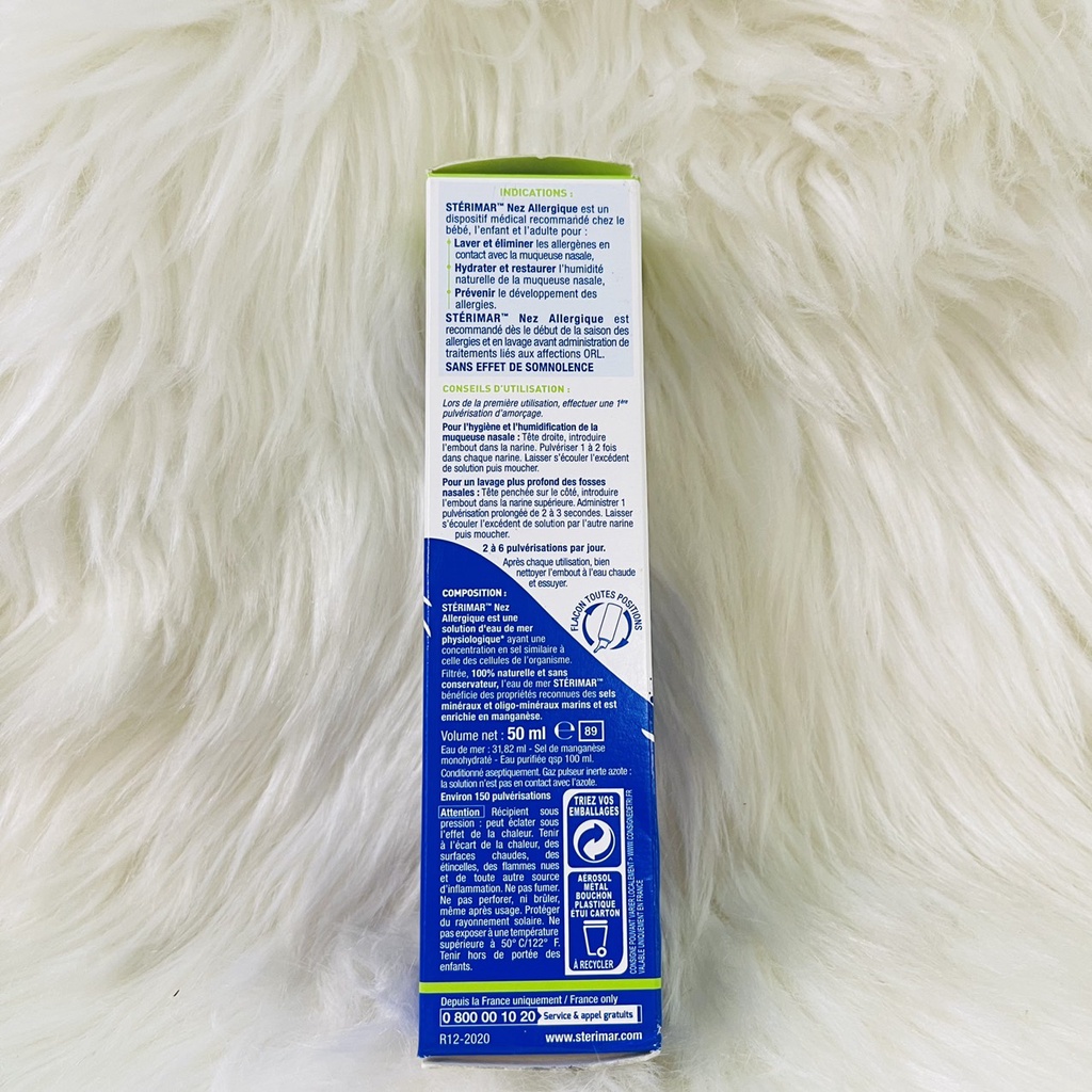 Xịt muối biển Sterimar Pháp cá heo chai 50ml xanh lá