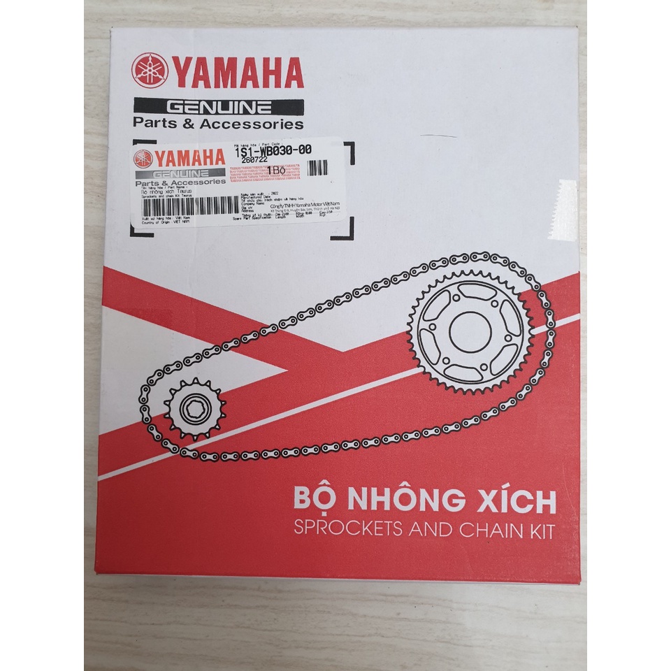 Bộ Nhông Xích xe Máy ,Nhông sên Đĩa cho xe số YAMAHA chính hãng