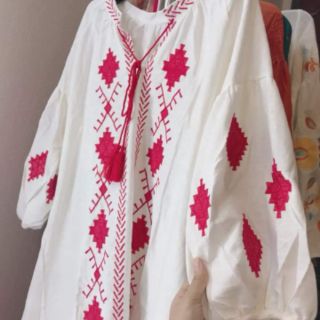 Váy vintage Thêu Thổ Cẩm