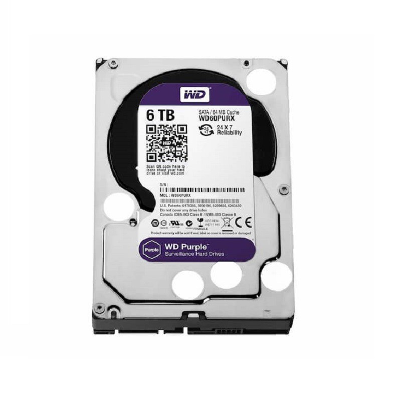 Ổ Cứng HDD Western Digital Purple 3.5 inch Sata 3 Chính Hãng Bảo Hành 3 năm