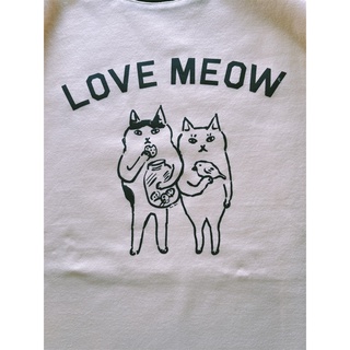 𝗺𝗶𝗲 𝘀𝘁𝘂𝗱𝗶𝗼 - Áo thun viền đen Love Moew