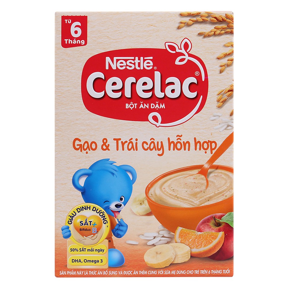 Bột ăn dặm Nestle CERELAC ( MẪU MỚI ) 200g Đủ Vị