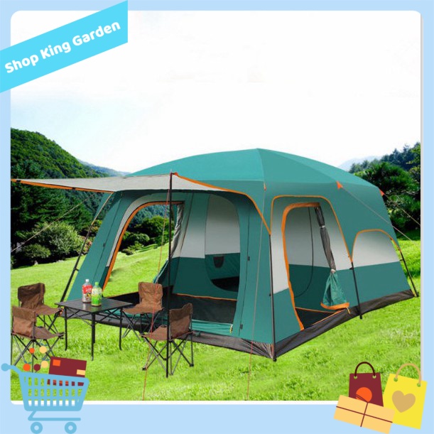 [HCM] - Lều trại ngoài trời phủ loại lớn Big House 8 người - King's Garden
