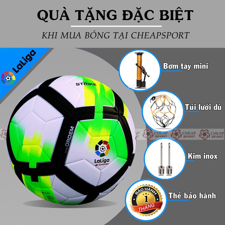 Quả Bóng Đá Ngoại Hạng Anh PREMIER LEAGUE, LALIGA, SERIEA Mùa Giải 2017 Size 4 5 Da PU (Bóng đúc cao cấp)