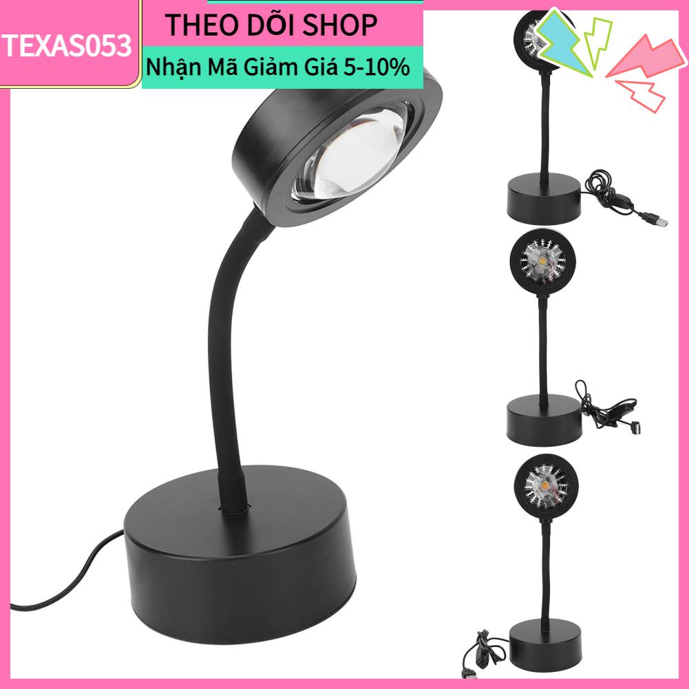 [Hàng mới về] Đèn chiếu hoàng hôn RGB 5W LED USB độ trong suốt tốt ống linh hoạt cho bữa tiệc tại nhà