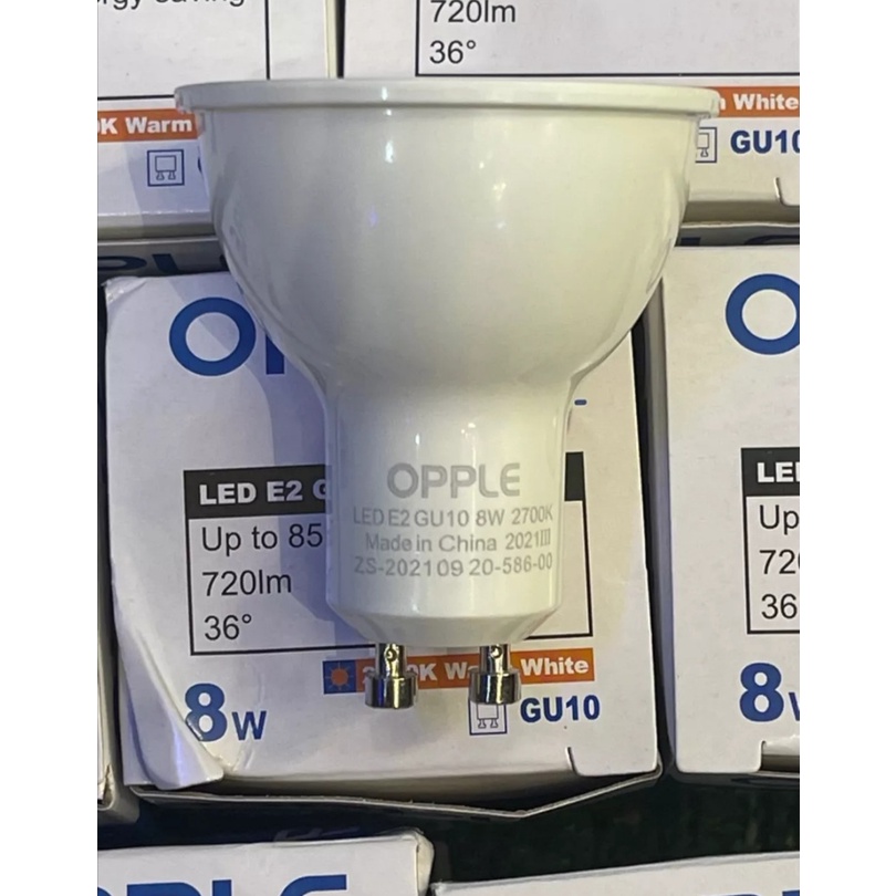 Bóng led 6w opple sử dụng đuôi GU10. Ánh sáng: 4000k/6500k/2700k